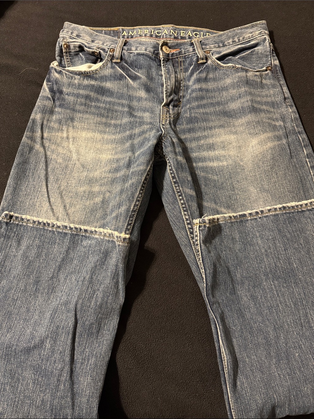 American Eagle Outfitters Men's Light Blue Straight Jeans